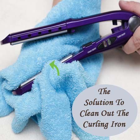 The Solution To Clean Out The Curling Iron