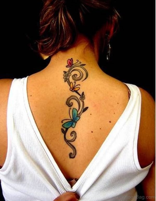 Tattoo on the upper back