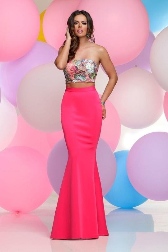 Strapless Two-Piece Fitted Gowns
