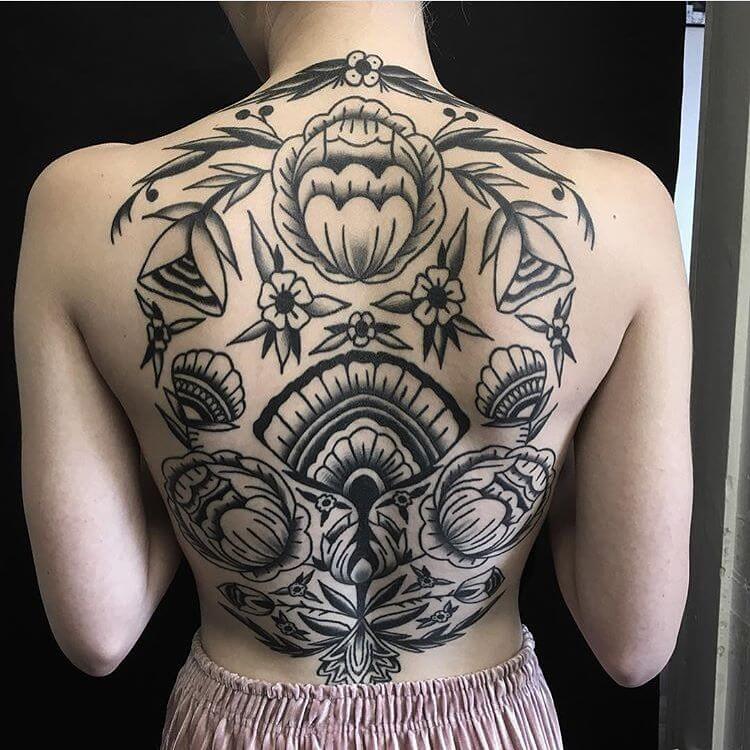 back tattoos for women