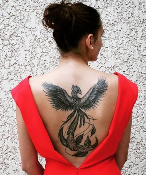 Phoenix Back Tattoo 