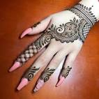 Left hand Mehndi Design