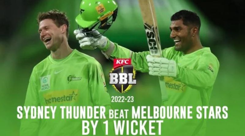 BBL: Sydney Thunder beat Melbourne Stars in a thrilling last-ball finish in Big Bash opener