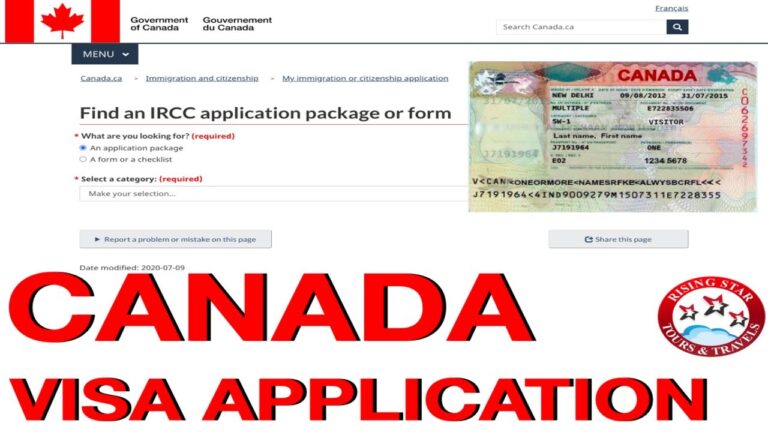 How to Fill Canada Visa Application Online