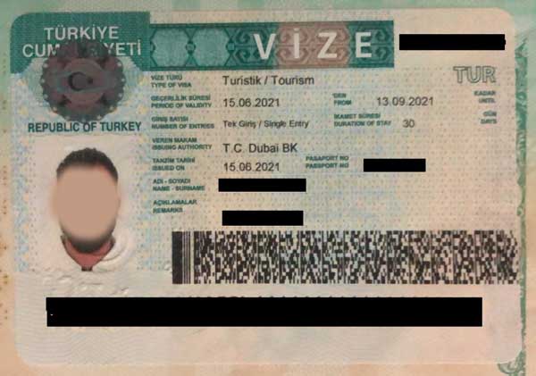 Turkey Tourist Visa