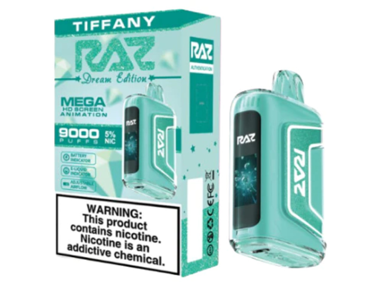 RAZ TN9000 12ML 9000 Puffs Disposable Vape (Tiffany – Kiwi Watermelon – Flavor)