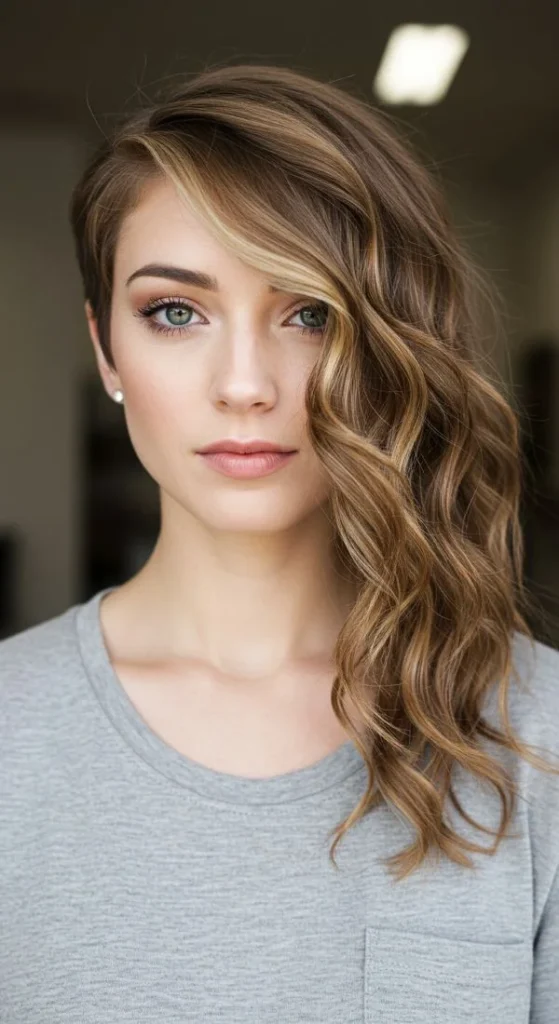Chic Face-Framing Curly Hair