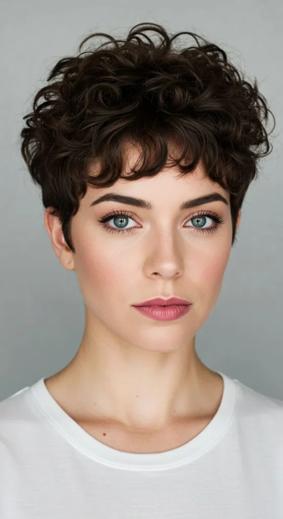 Chic Face-Framing Curly Hair